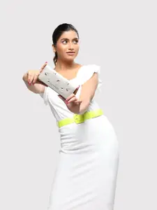 Caprese Floral Embroidered Three Fold Wallet