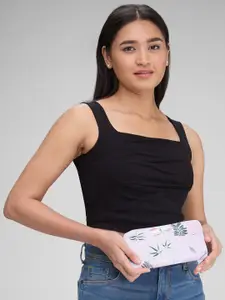 Caprese Floral Printed Zip Around Wallet