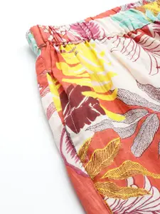 ETC Women Pure Cotton Tropical Printed Night Suit