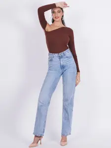 SIGHTBOMB One Shoulder Cotton Top