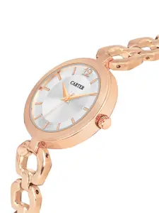 Sandy D Carter Women Embellished Dial & Bracelet Style Straps Analogue Watch SDC24-24-WH