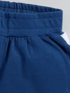 Happy Faces Boys Typography Printed Cotton T-shirt with Shorts