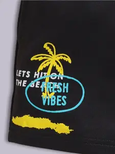 Happy Faces Boys Pure Cotton Printed T-shirt with Shorts