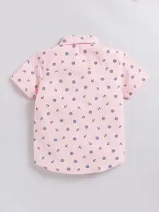 Happy Faces Boys Opaque Cotton Printed Casual Shirt