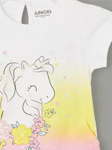 Juniors by Lifestyle Girls Graphic Printed Cotton T-shirt