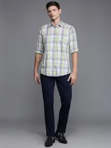 Louis Philippe Sport Slim Fit Checked Pure Cotton Casual Shirt