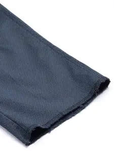 Louis Philippe Sport Men Printed Smart Slim Fit Low-Rise Trousers