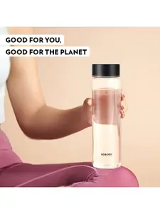 BOROSIL Transparent 4 Pieces Glass Water Bottles 550 ml