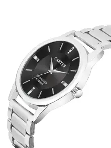 Sandy D Carter Men Embellished Bracelet Style Straps Analogue Watch SDC24-101-GRY