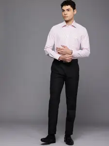 Louis Philippe Classic Opaque Striped Pure Cotton Formal Shirt