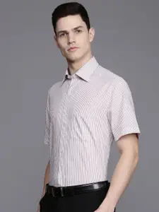 Louis Philippe Pure Cotton Classic Opaque Striped Formal Shirt