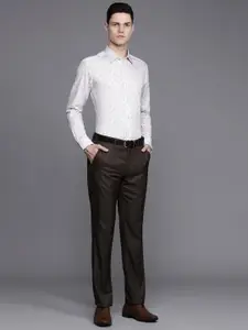 Louis Philippe Pure Cotton Classic Opaque Printed Formal Shirt