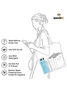 Speedex Blue Single Stainless Steel Solid Water Bottle