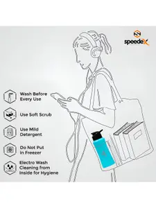 Speedex Blue Single Stainless Steel Solid Water Bottle