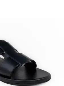 Planet Paaduks Men Faux Leather Comfort Sandals