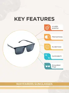CHOKORE Men Wayfarer Sunglasses with Polarised and UV Protected Lens CHKSM_0302
