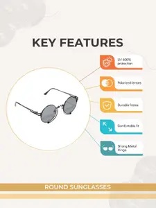 CHOKORE Men Round Sunglasses with UV Protected Lens CHKSM_46