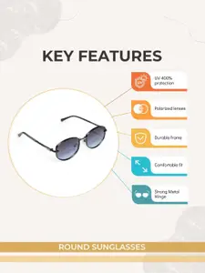 CHOKORE Men Round Sunglasses with UV Protected Lens CHKSM_90