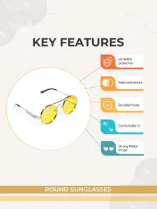 CHOKORE Men Round Sunglasses with UV Protected Lens CHKSM_0110