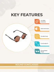 CHOKORE Men Round Sunglasses with UV Protected Lens CHKSM_97