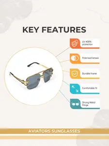 CHOKORE Men Aviator Sunglasses with UV Protected Lens CHKSM_62-