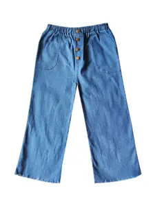 BAESD Girls Pack of 2 London Slim Fit Mid Rise Clean Look Cropped Cotton Jeans