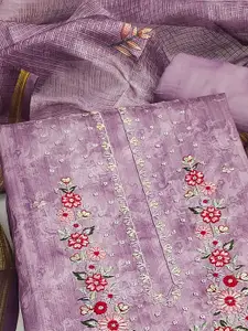 Peachmode Embroidered Unstitched Dress Material