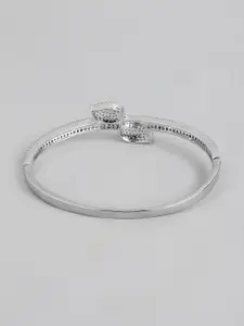 Anouk Women American Diamond Silver-Plated Bangle-Style Bracelet