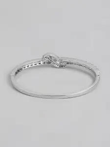Anouk Women American Diamond Silver-Plated Bangle-Style Bracelet