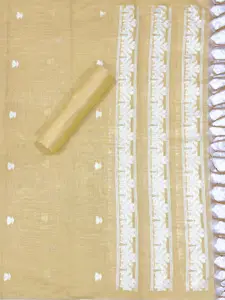 ZARIMO Floral Woven Design Pure Cotton Unstitched Dress Material