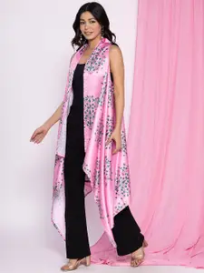 LetsDressUp Floral Printed Longline Shrug