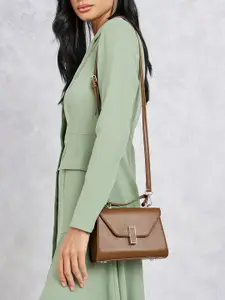 Styli Flap Handbag with Twist Lock