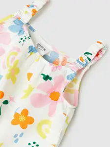 max Girls Floral Print Sleeveless Cotton Top