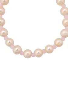 Silvermerc Designs Artificial Beads Silver Plated Link Bracelet