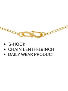 DressBerry White Gold-Plated Enamelled Pendants With Chains