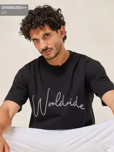 Styli Men Typography Printed T-shirt