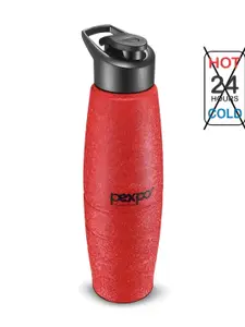 Pexpo DURO 6pc Sports & Hiking Stainless Steel 1L Single wall Red Water Bottle