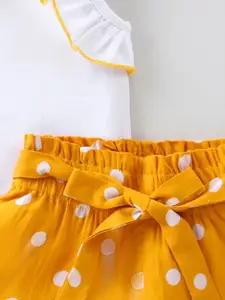 CrayonFlakes Girls Pure Cotton Top with Shorts