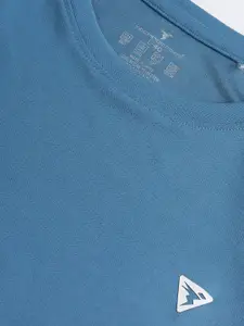 Technosport Pack Of 2 Slim Fit Colourblocked Round Neck Rapid-Dry T-shirts