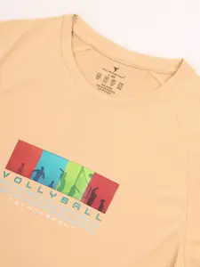 Technosport Pack Of 2 Printed Rapid Dry Anti Static Sports T-Shirts