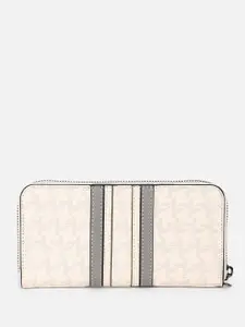 Van Heusen Women Typography Printed Zip Around Wallet