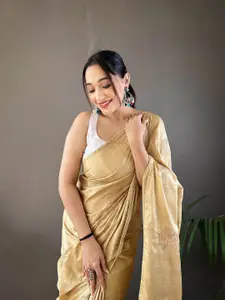 DEVATITHI Woven Design Zari Pure Silk Saree