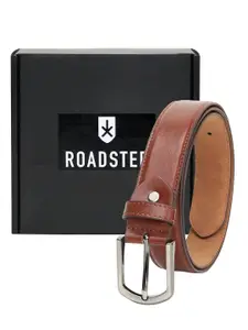 The Roadster Lifestyle Co. Men Brown Leather Belt