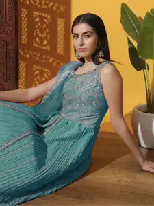 Chhabra 555 Embroidered Semi-Stitched Lehenga With Choli & Dupatta Set