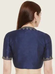 Studio Shringaar Embroidered Cotton Silk Blouse