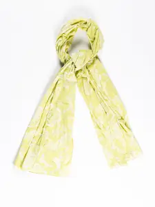 Contrast Living Floral Printed Pure Cotton Scarf
