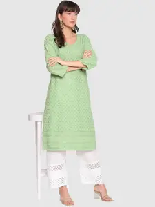 QUEENLEY Women Embroidered Kurta