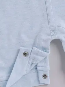 Moms Love Infant Boys Pure Cotton Dungaree With Striped T-Shirt