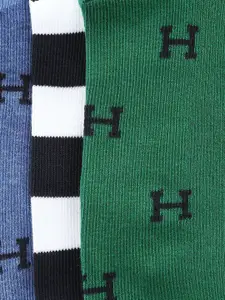 Tommy Hilfiger Pack Of 3 Patterned Ankle-Length Socks