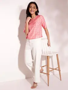 Fabindia Abstract Printed Top